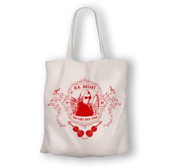 Totebag Mozart First Rockstar